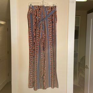 Pink Republic Flare Printed Pants
